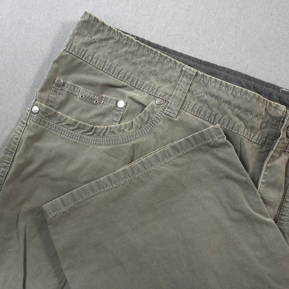 Kuhl Revolvr Rogue Vintage Patina Dye Men Pants 42x30 5124 Green Utility Hiking